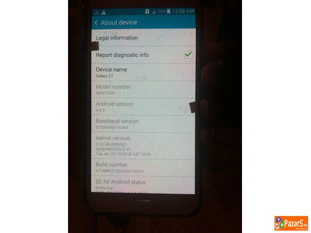 Продавам Samsung Galay E7 