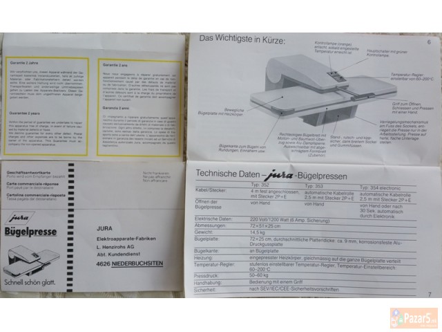 ПРЕСА ЗА ПЕГЛАЊЕ-НОВА