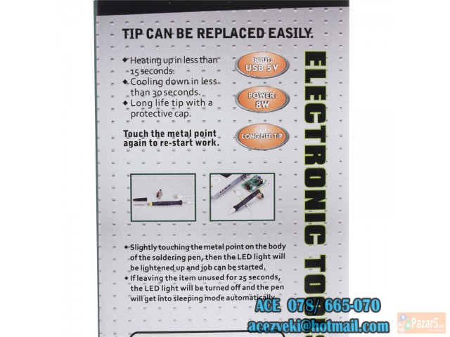 Nov Usb Letkum 5v 8w Prenosni Letkumi