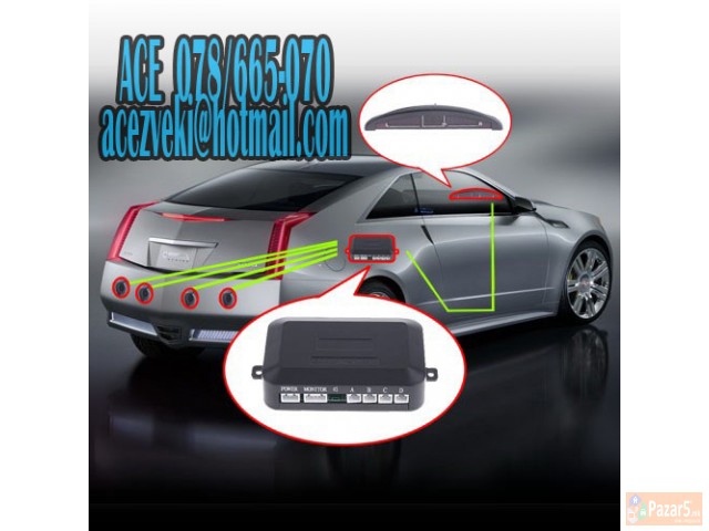 Parking Senzori X 4 Za Avtomobil Kola Led