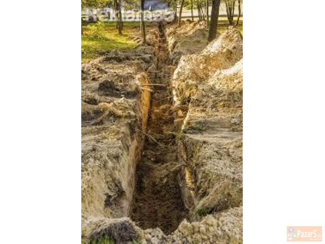 Kopanje Na Temeli, Rovovi Za Komunalni Linii, Isko