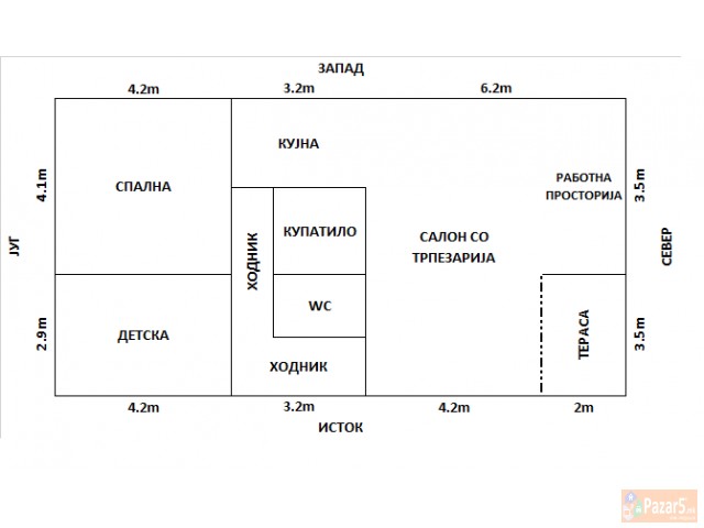 Продавам целосно реновиран стан кај Порта Влае!