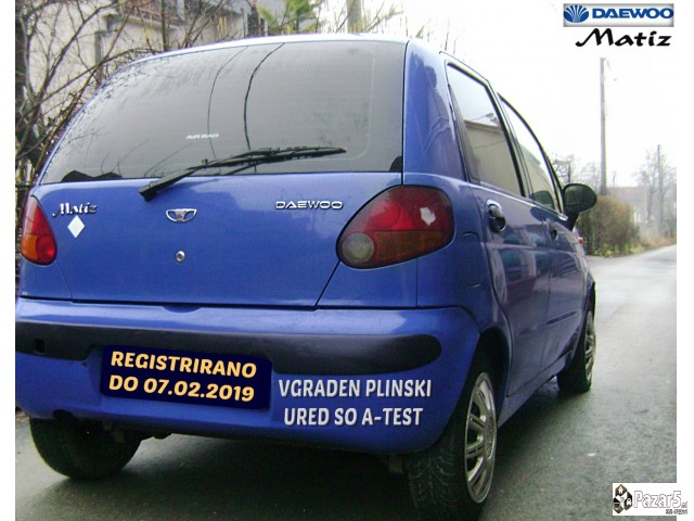 Evtino-daewoo Matiz/plin A-test/registriran Cela G