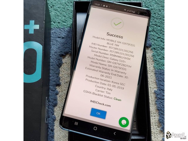 Bukvalno Kako Nov! Samsung S10 Plus Blue 8/128gb F