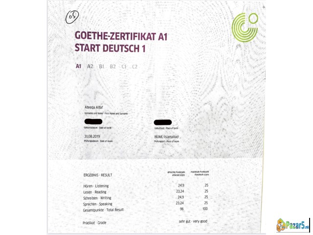Buy Goethe Zertificate,telc B1 Zertifikat Whatsapp