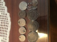 Stari Moneti Srebreni I  Stari I Mnogu Stari Obetk