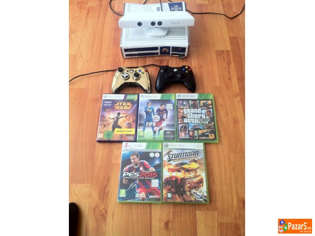 xbox 360 star war edition+kinect+xbox live gold