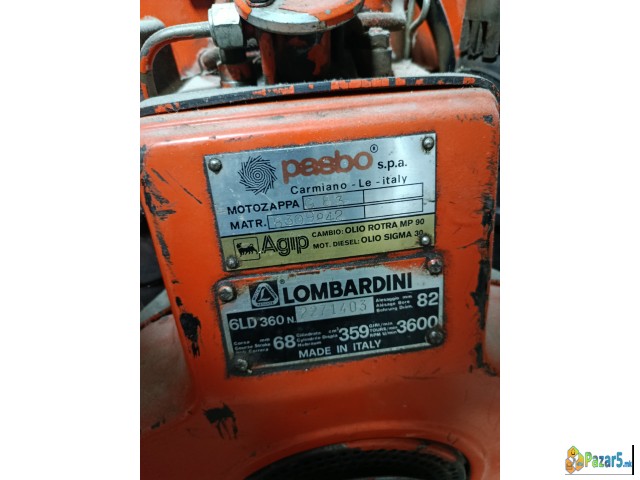 Prodavam motokultivator PASBO LAMBORDINI i motorna