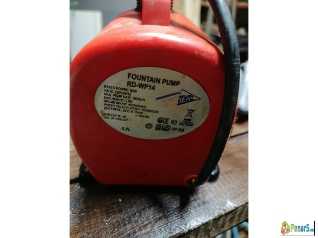 Potopna Pumpa Za Fontana I Periferna Pumpa Za Voda