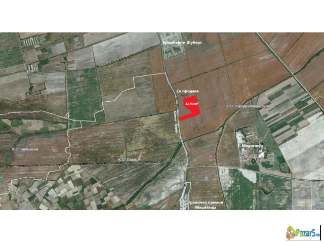 Se Prodava Niva 42.754 M² – Medzhitlija, 1 Km Do Gra