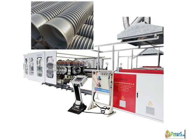 PE PP PVC Single Double Wall Corrugated Pipe Extru - thumbnail 3