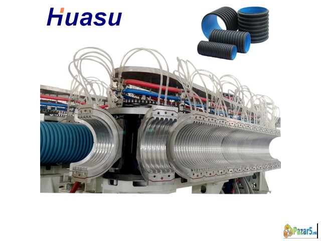 PE PP PVC Single Double Wall Corrugated Pipe Extru - thumbnail 4