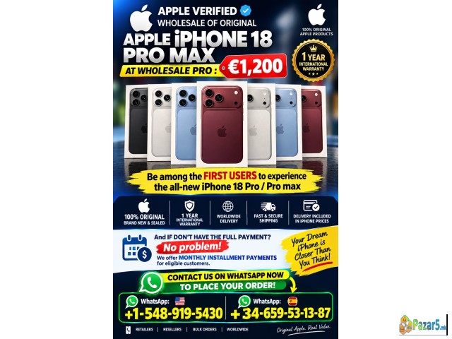 Apple Verified Wholesale Iphones 17 Max Pro 